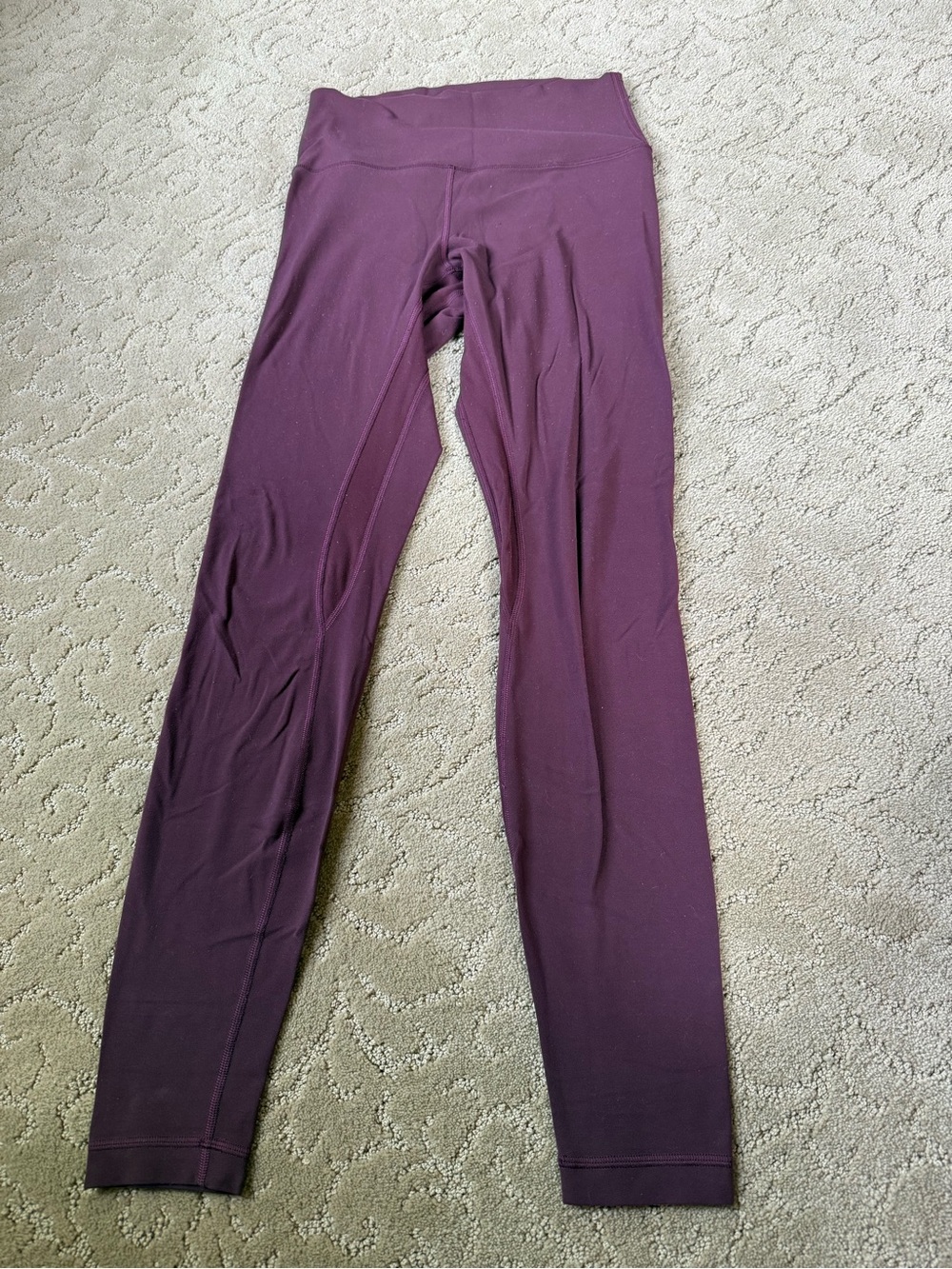 Size 6 Lululemon Burgundy Align High-Waist Leggings